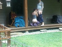 Neighbors CAUGHT having sex!!! They saw me watching and recording!